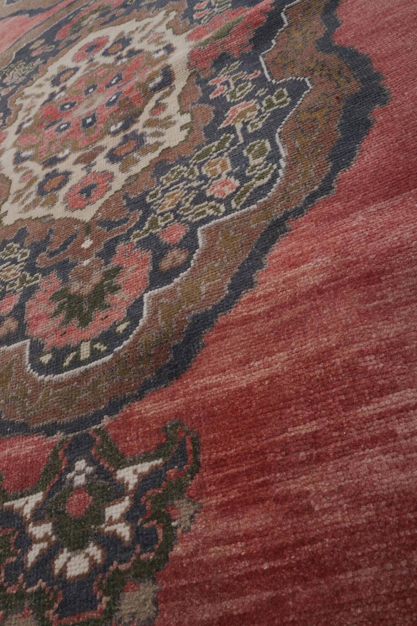 Vintage Turkish hallway rug 86x685 cm