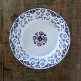 Digoin Sarreguemines dish purple