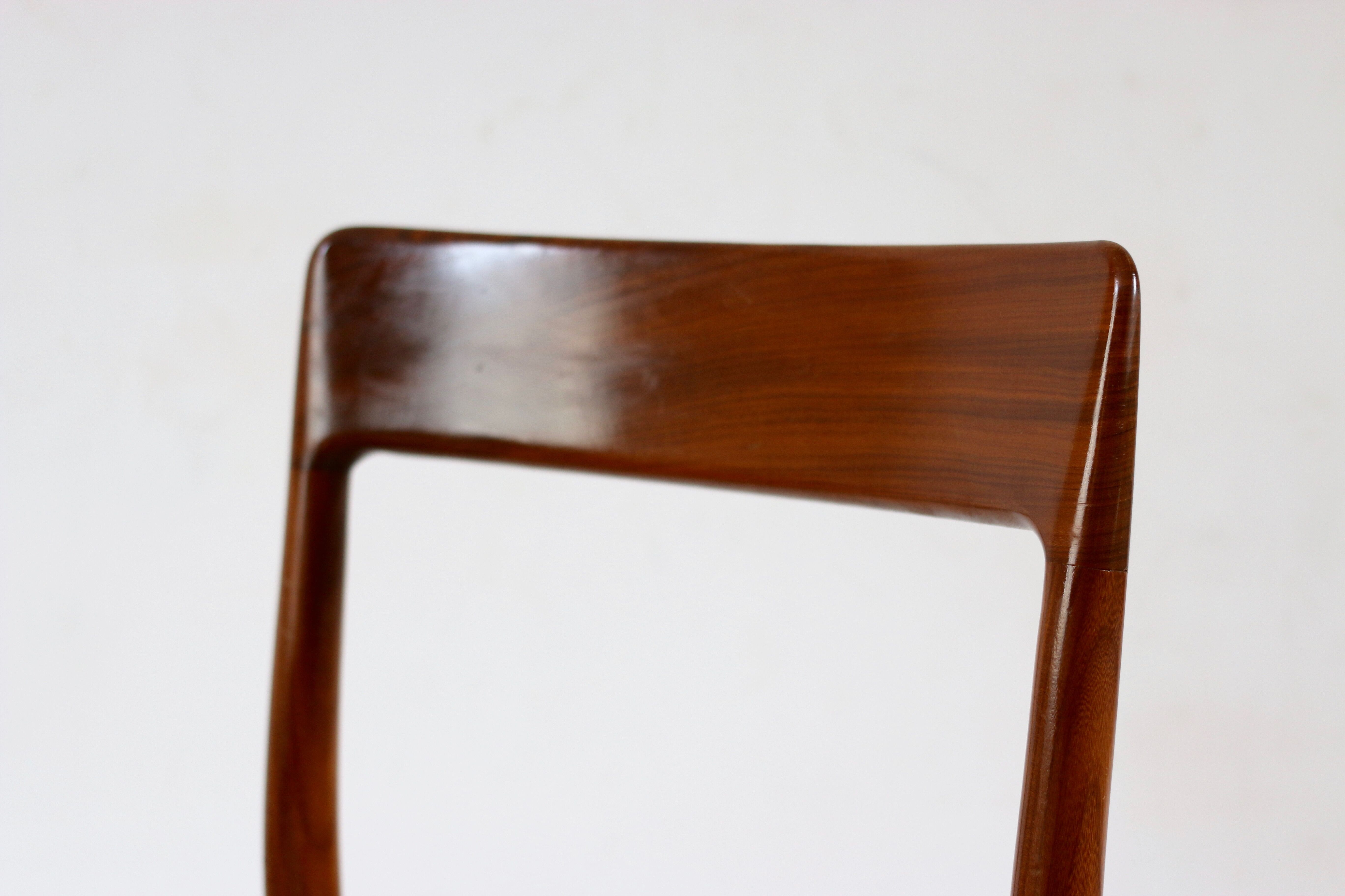 Chairs Scandinavian teak and rope 60 years