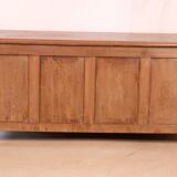 Antique Art Deco low sideboard in Burmese teak