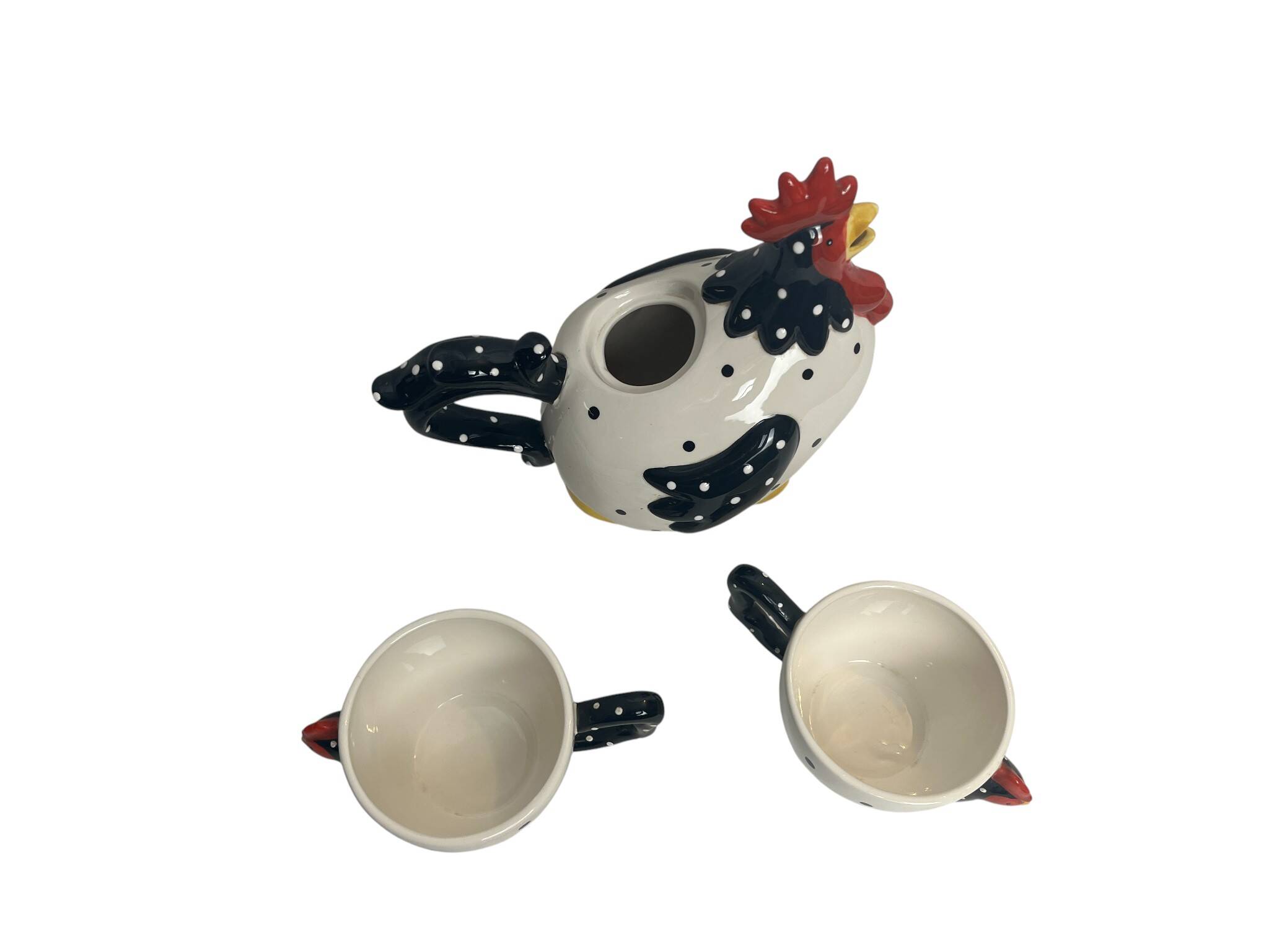 3-piece whimsical hen tea or chocolate set