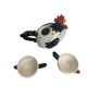3-piece whimsical hen tea or chocolate set