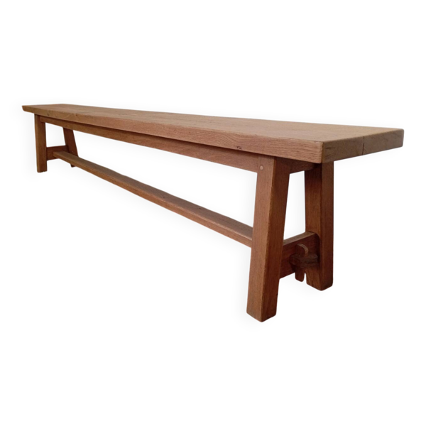 Banc de ferme en chêne massif