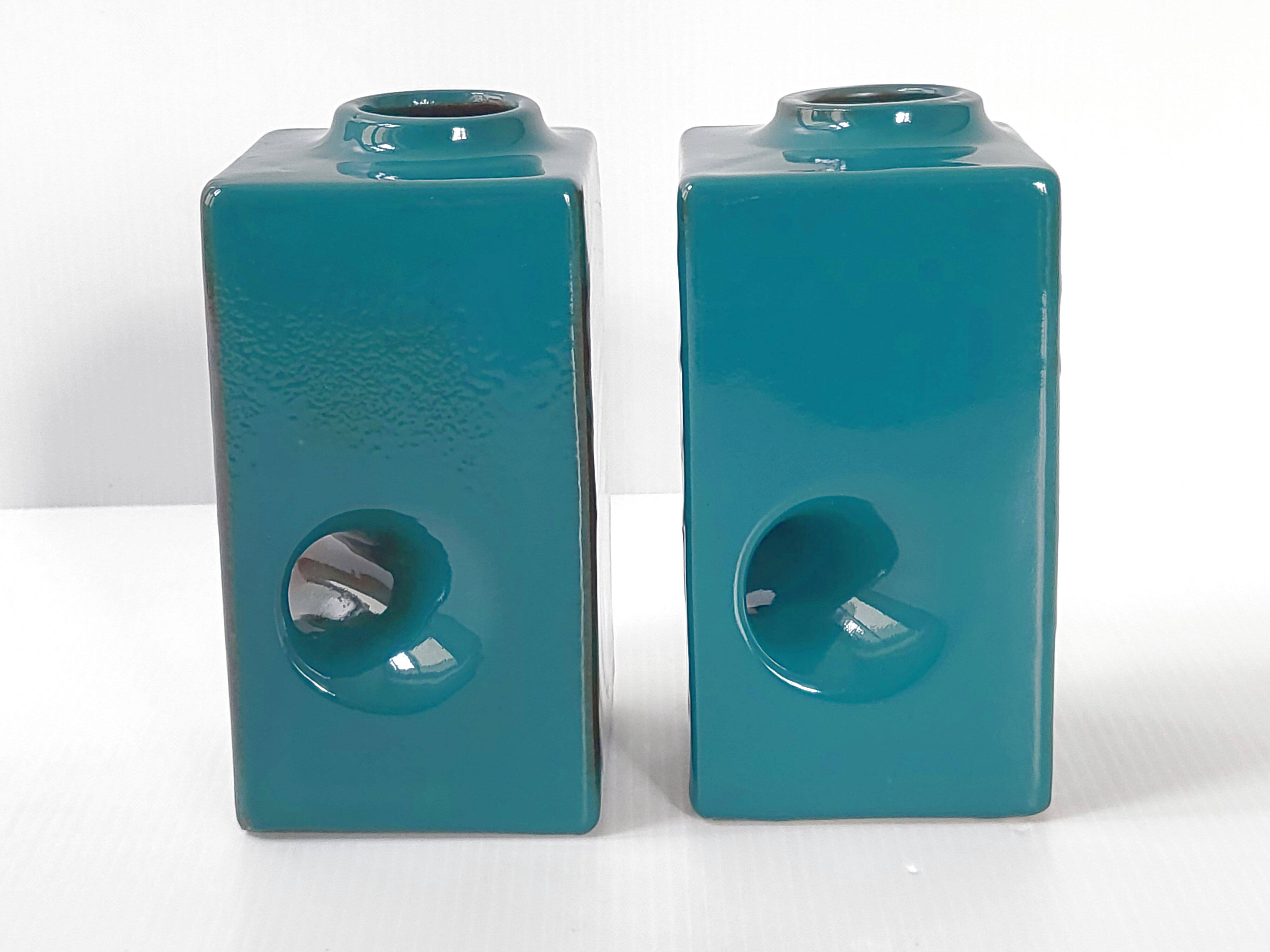 Pair of vintage Veb Haldensleben vases 1960