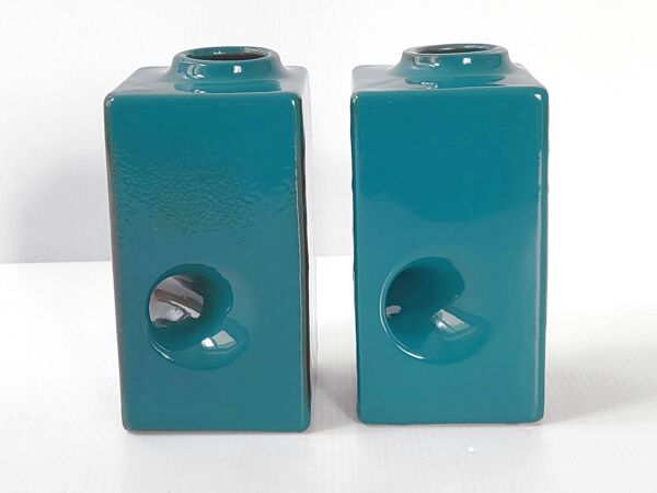 Paire de vases vintage Veb Haldensleben 1960