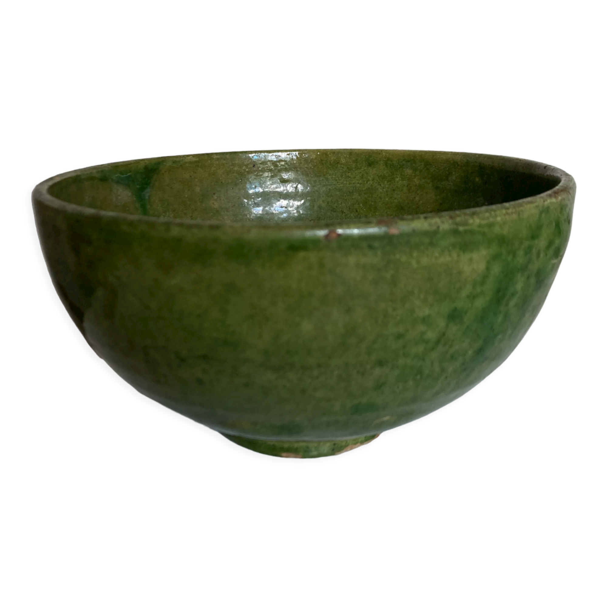 Glazed clay salad bowl from Biot 1960