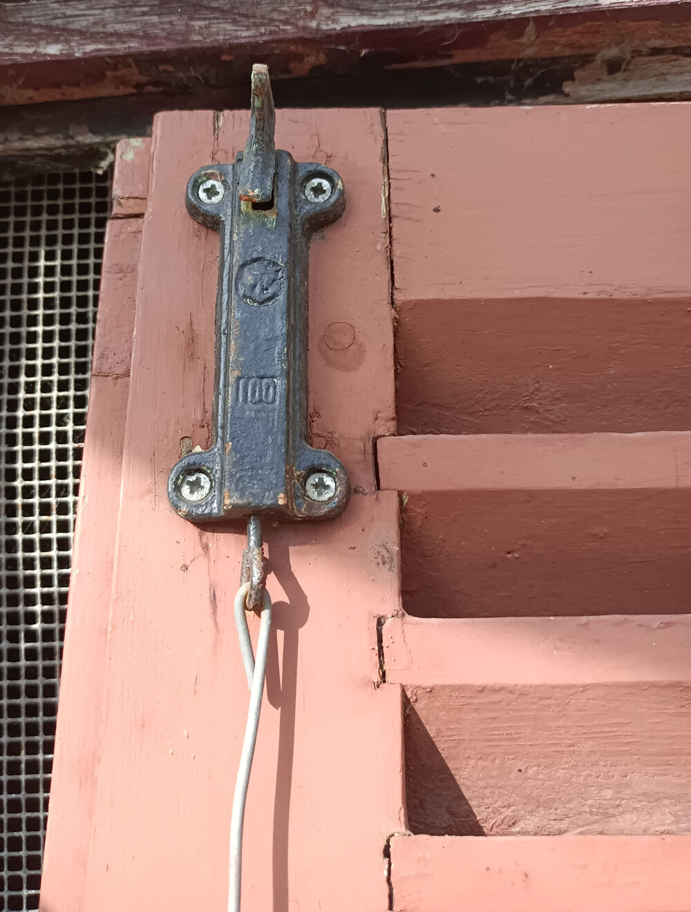 Pair of wooden shutters