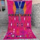 Authentique tapis berbère marocain Azilal neuf coloré 256x150cm