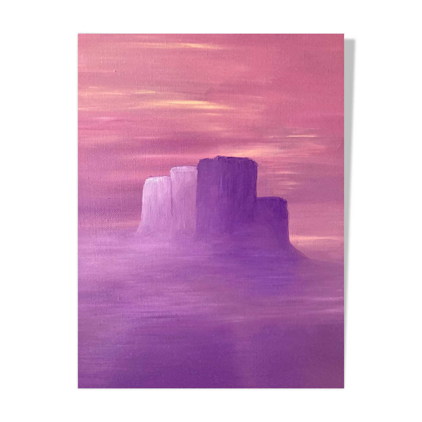Painting, oil on canvas, 55 x 46 cm, "Citadel III"