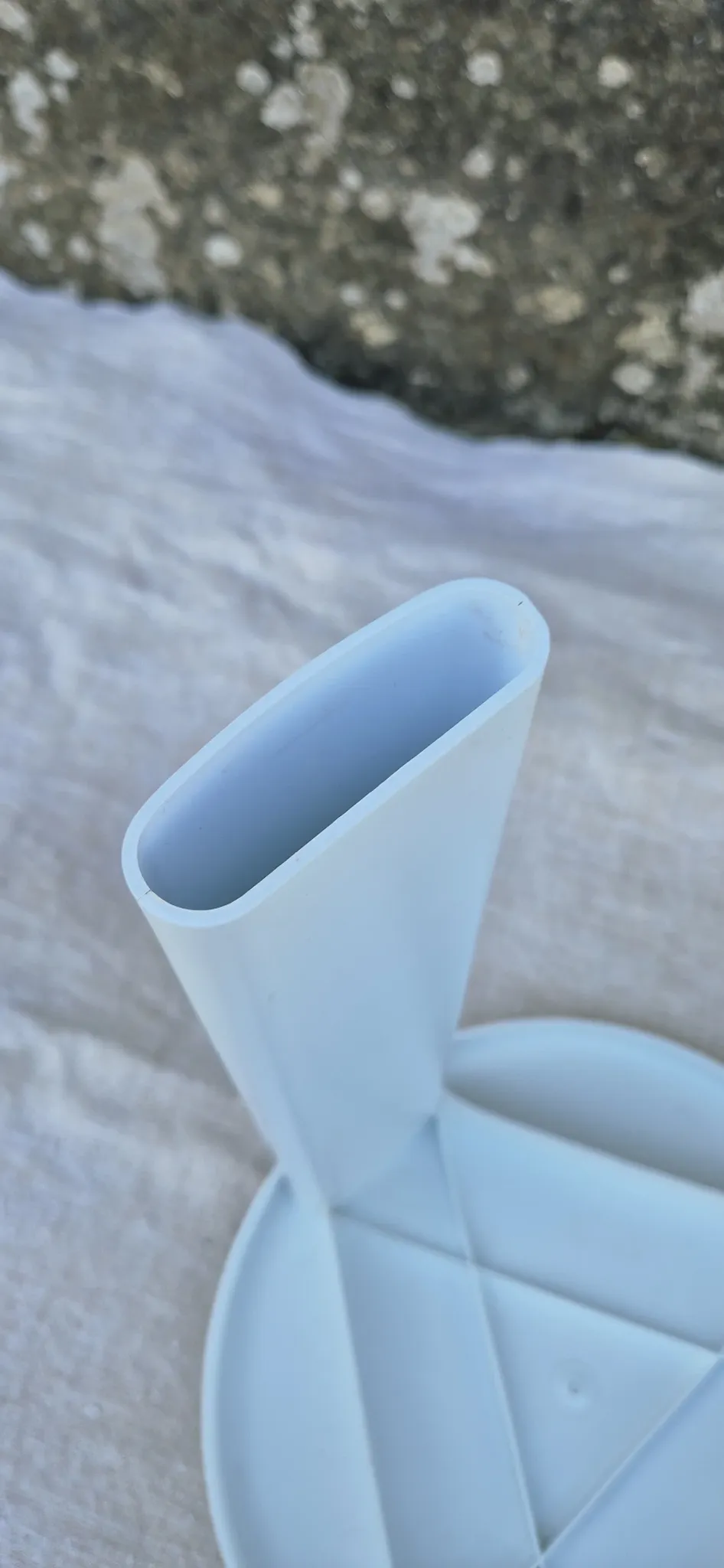 2 TATAY white plastic stools vintage 1970s
