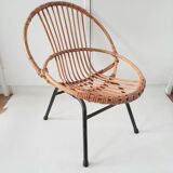 Fauteuil enfant en rotin