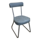 Blue-grey industrial office chair