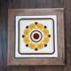 70s earthenware tile trivet