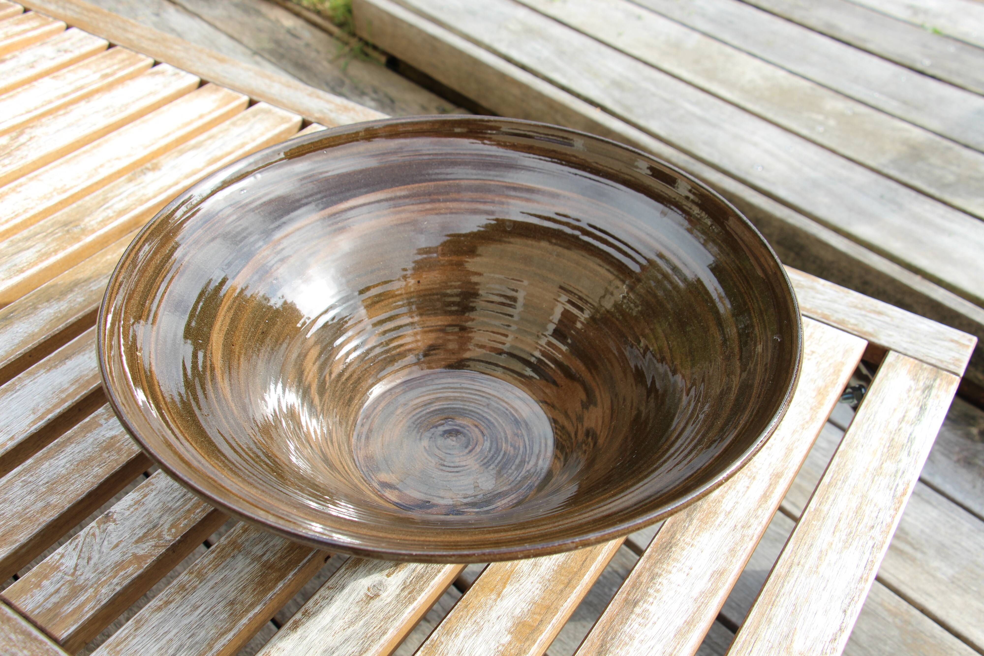 Vintage ceramic salad bowl