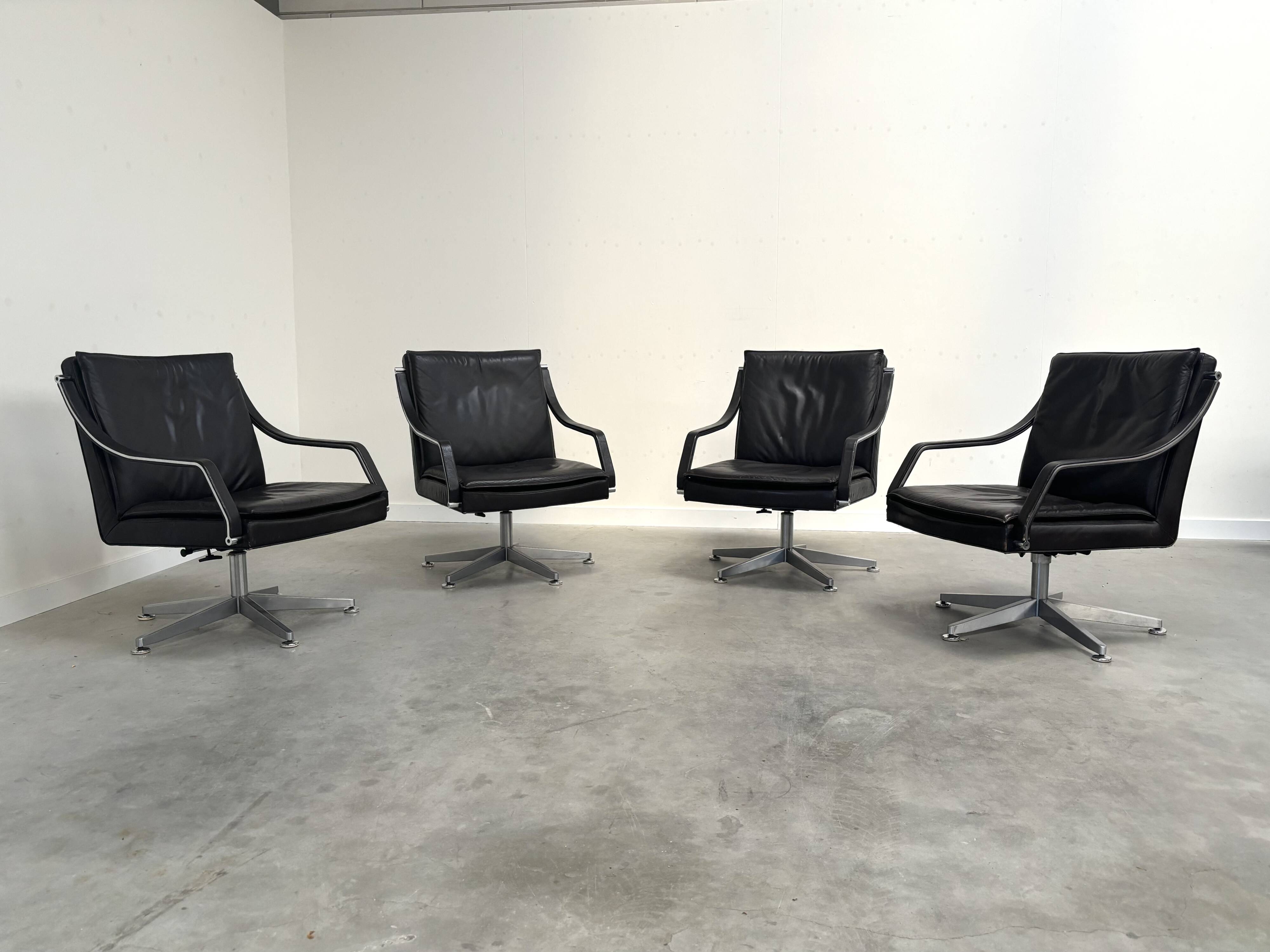 Chaises de conférence Walter Knoll, années 1980