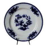 Assiette grand bouquet Boch Frères Keramis 1855
