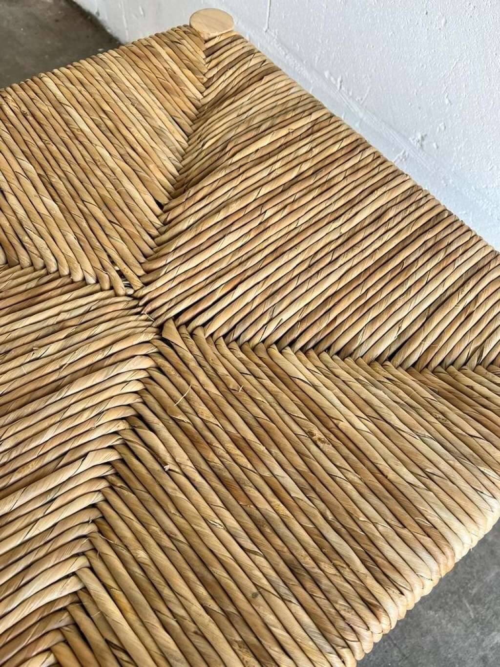 Solid wood chair with conical legs