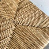 Solid wood chair with conical legs