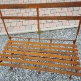 Iron garden bench
