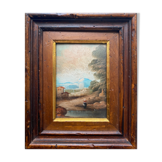 Table HST Animated landscape with frame and glass, middle XX°