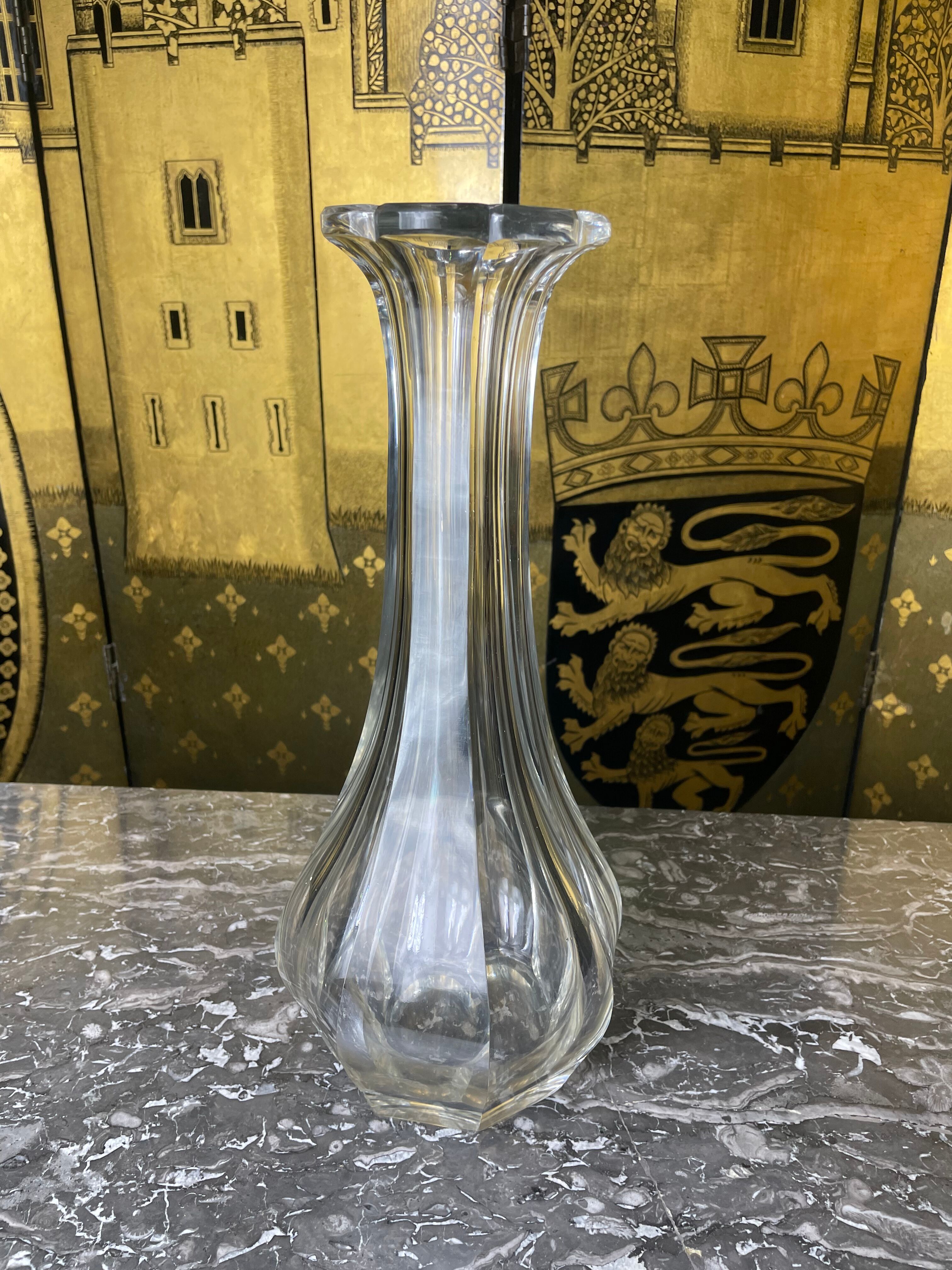 Baccarat crystal vase