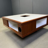 Space age wooden bar coffee table, 1960s