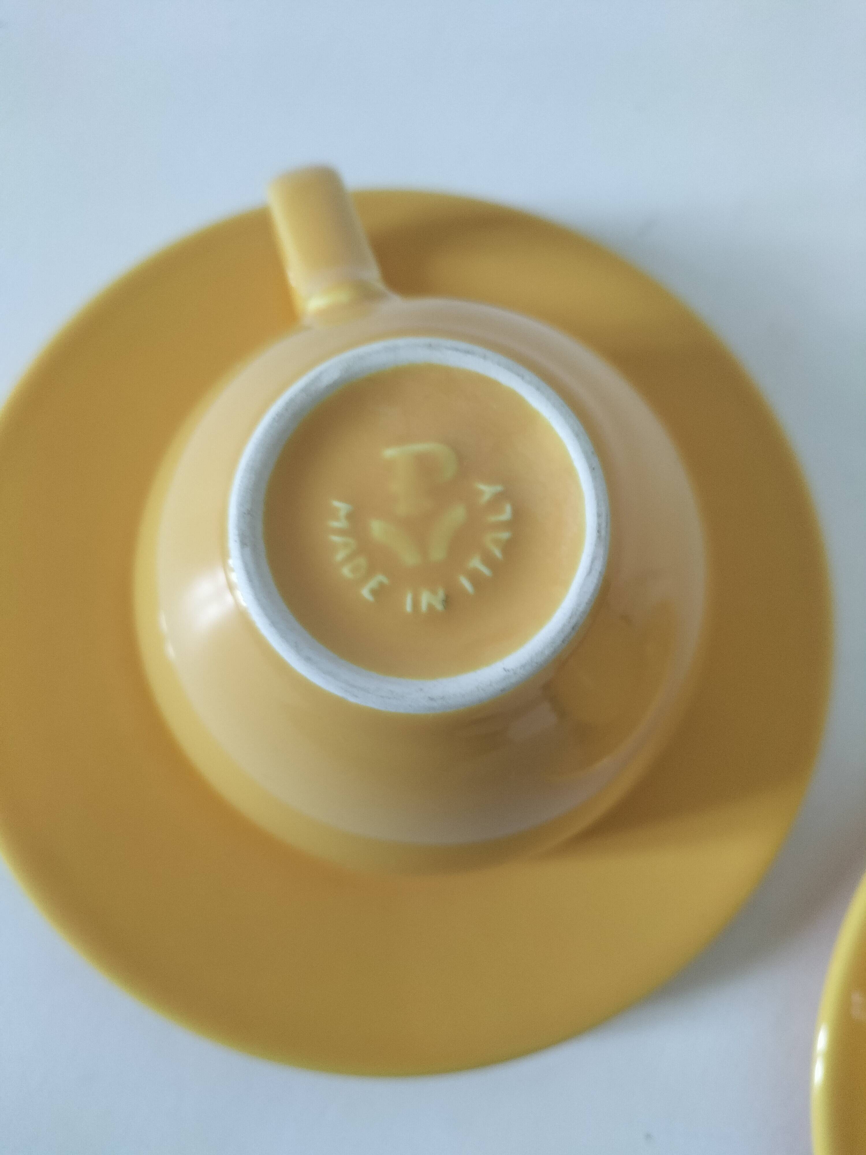 Duo of cups and saucers Pagnossin Treviso