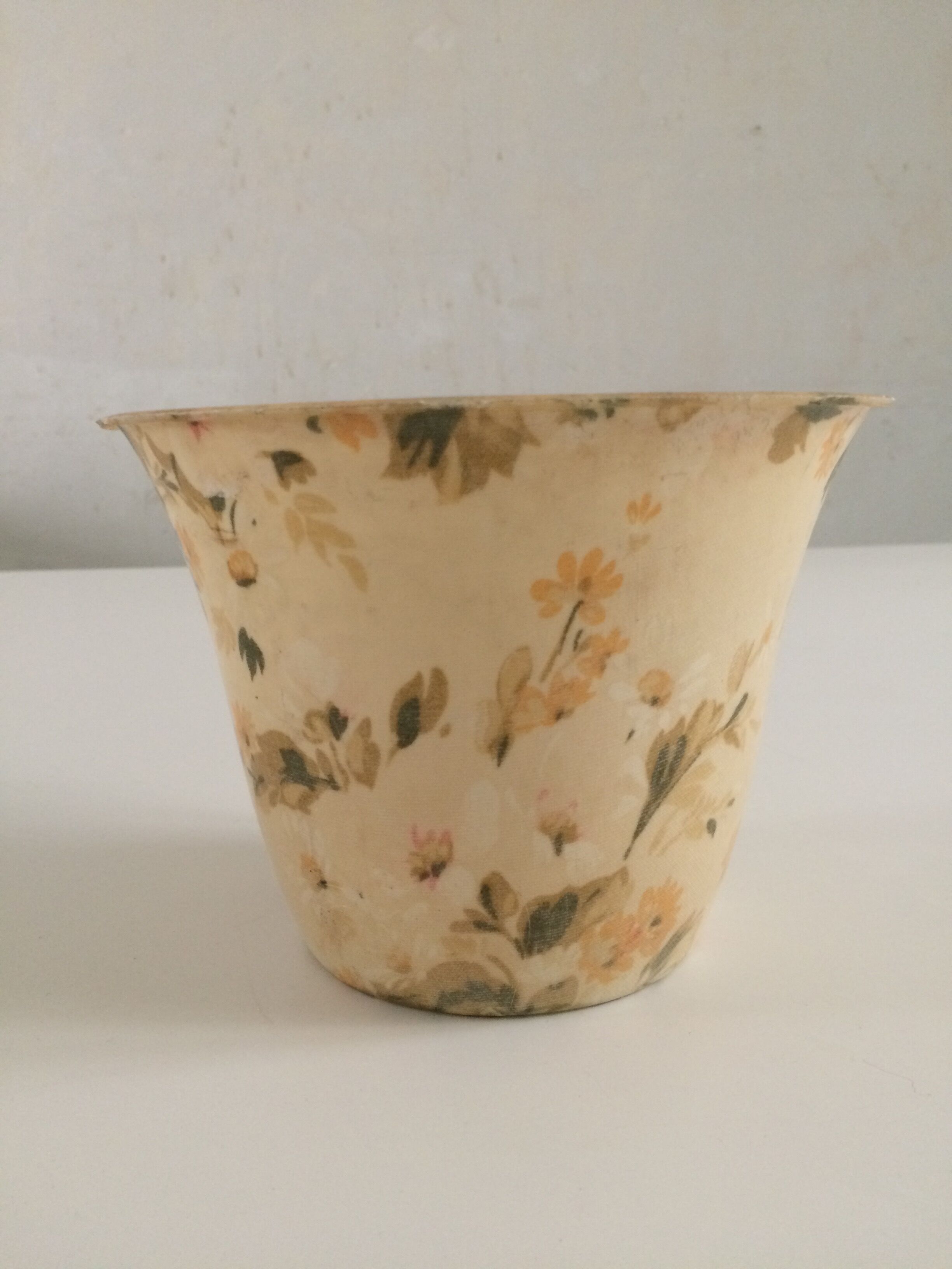 Cover pot fabric resin 50s flowery