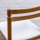 6X Chaise de salle à manger scandinave en chêne massif, années 1960