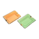 Paire de cendriers vintage en céramique émaillée et doré orange et vert
