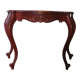 Console with curved legs - mahogany - Louis XV style - carved wood