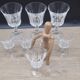 Set 8 grands verres vin cristal Baccarat Lauzun
