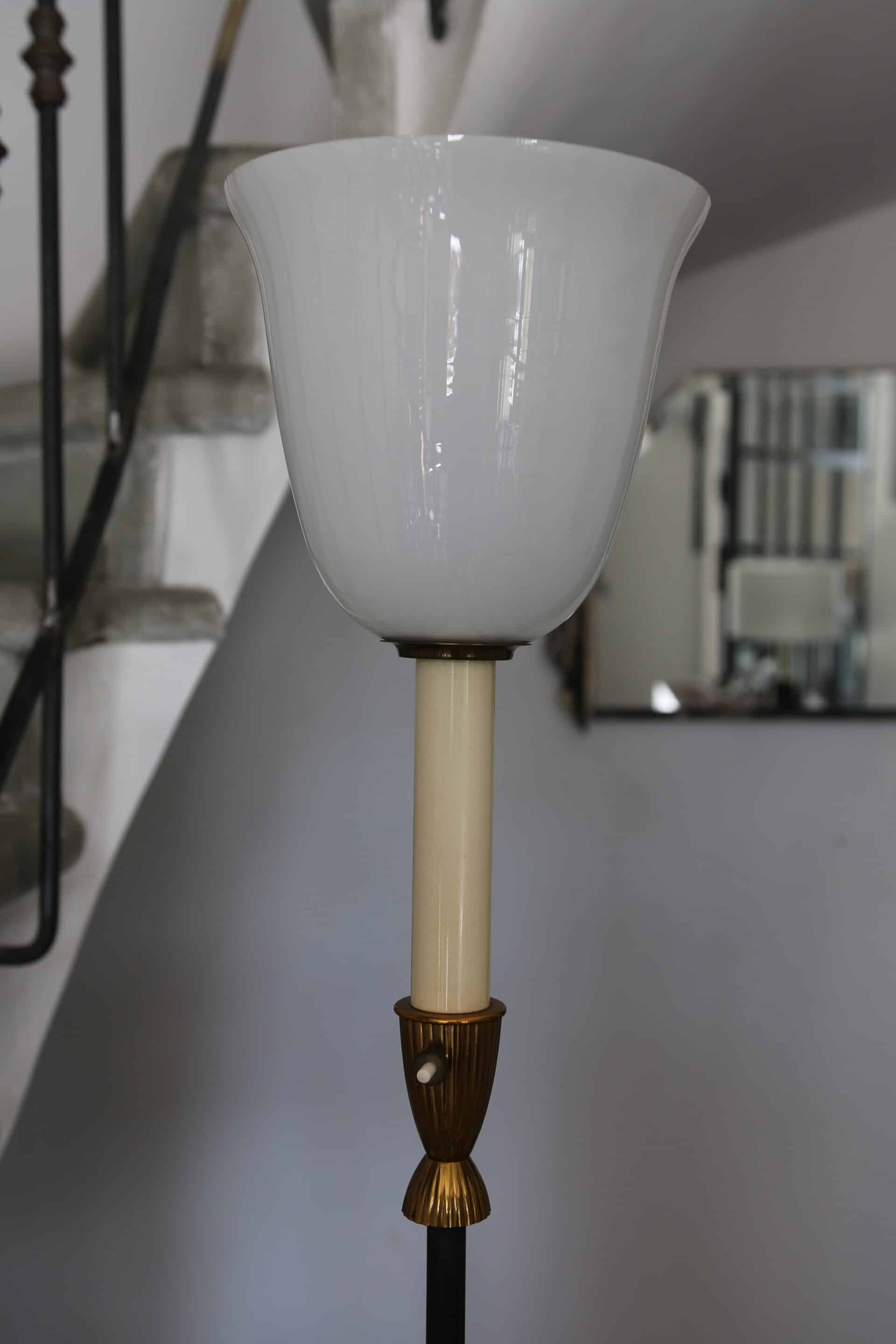 Large Art Deco retro floor lamp, 1920s