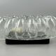 60s 70s wall lamp made of glass & metal bubble wall sconce space age design
