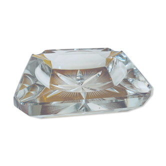 Art deco ashtray in cut crystal