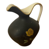 Antique Pitcher ROYAL Porcelain Bavaria Painted Decor + 22K Gold Vintage #C