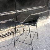 Tripod metal foot lamppost with tablet, 1950