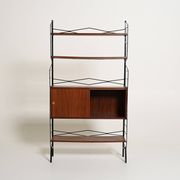 Teak bookcase with drawer cabinet, 1950s-1960s