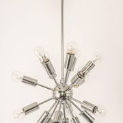 Small Atomium Sputnik space chrome pendant by Cosack, Germany, 1970s.