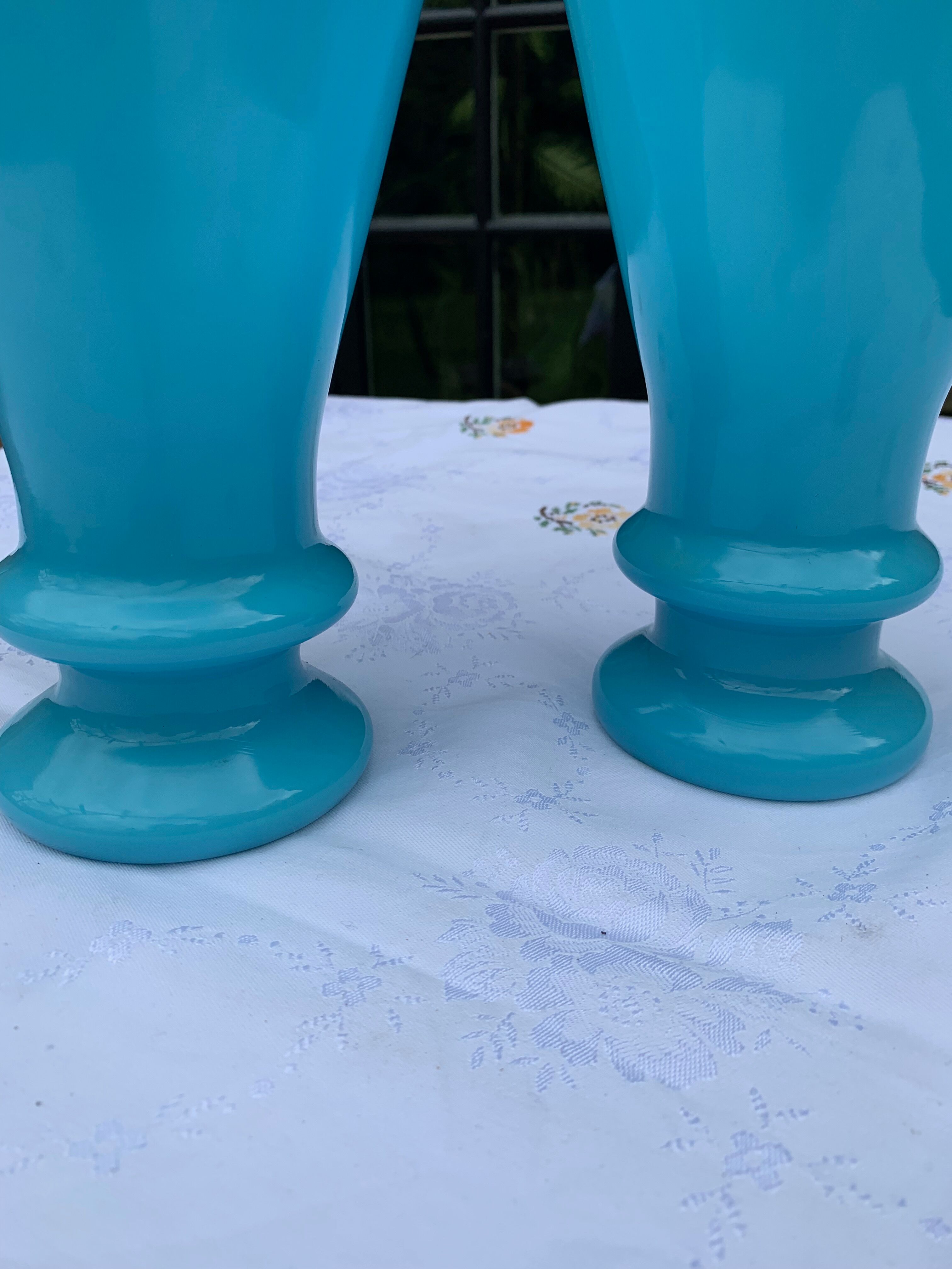 Pair of opaline vases