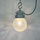 Vintage White Porcelain Pendant Light, 1970s
