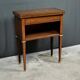 Small game table in marquetry, Louis XVI style – early 20th century