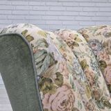 1970s, Danish relax armchair, green furniture velour, original condition.