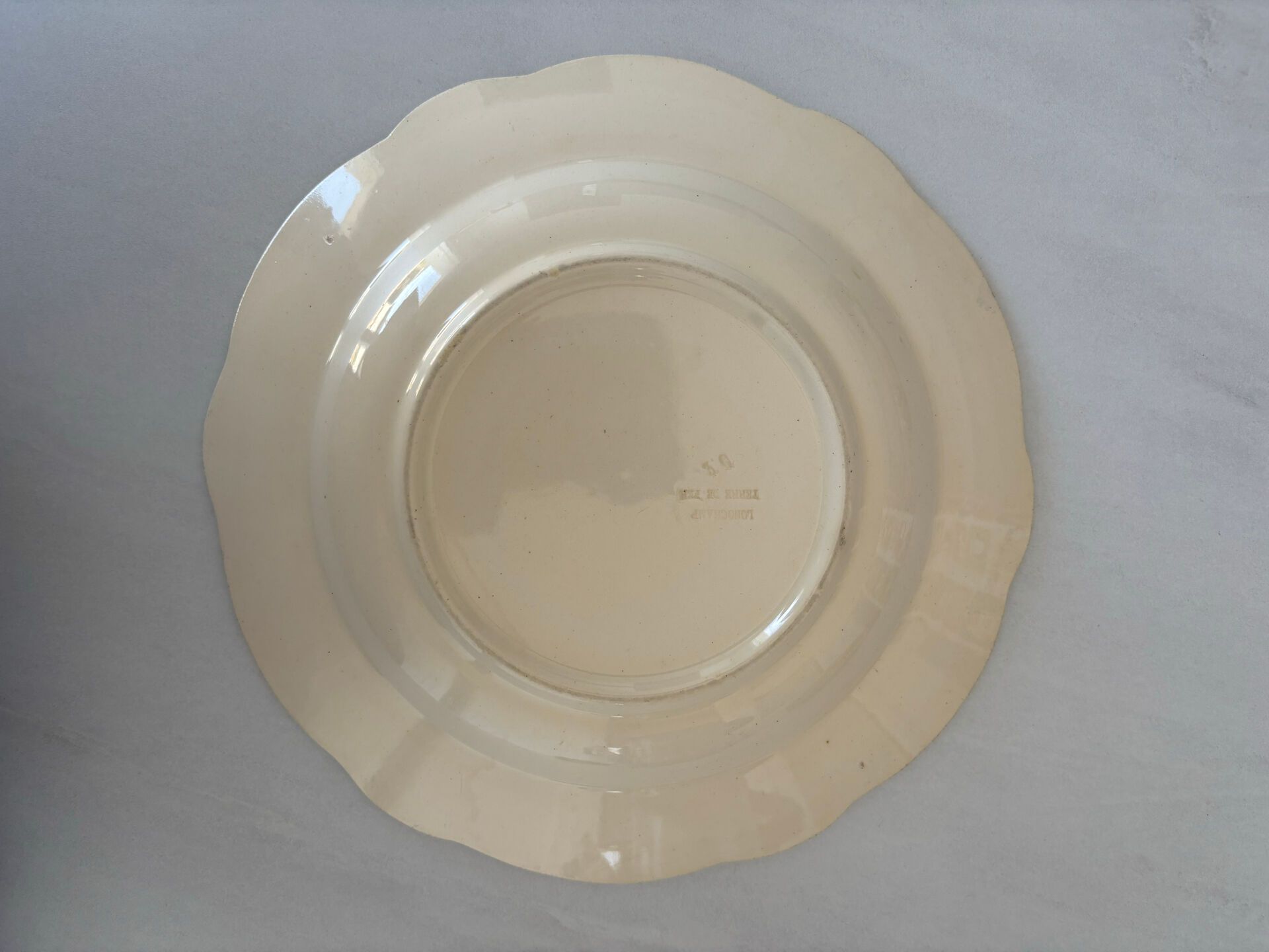 Iron earth plate sepia and blue Longchamp - iron earth storks