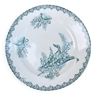 Old model plate, Saint-Amand, lily of the valley