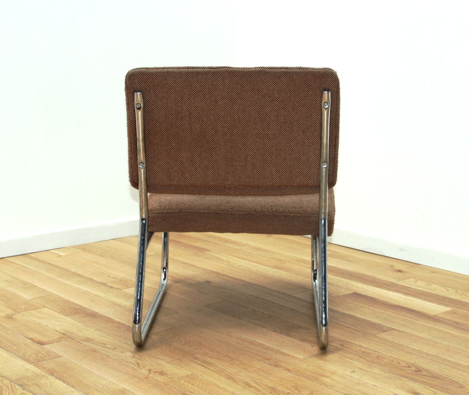 Suite of 3 vintage armchairs 50s