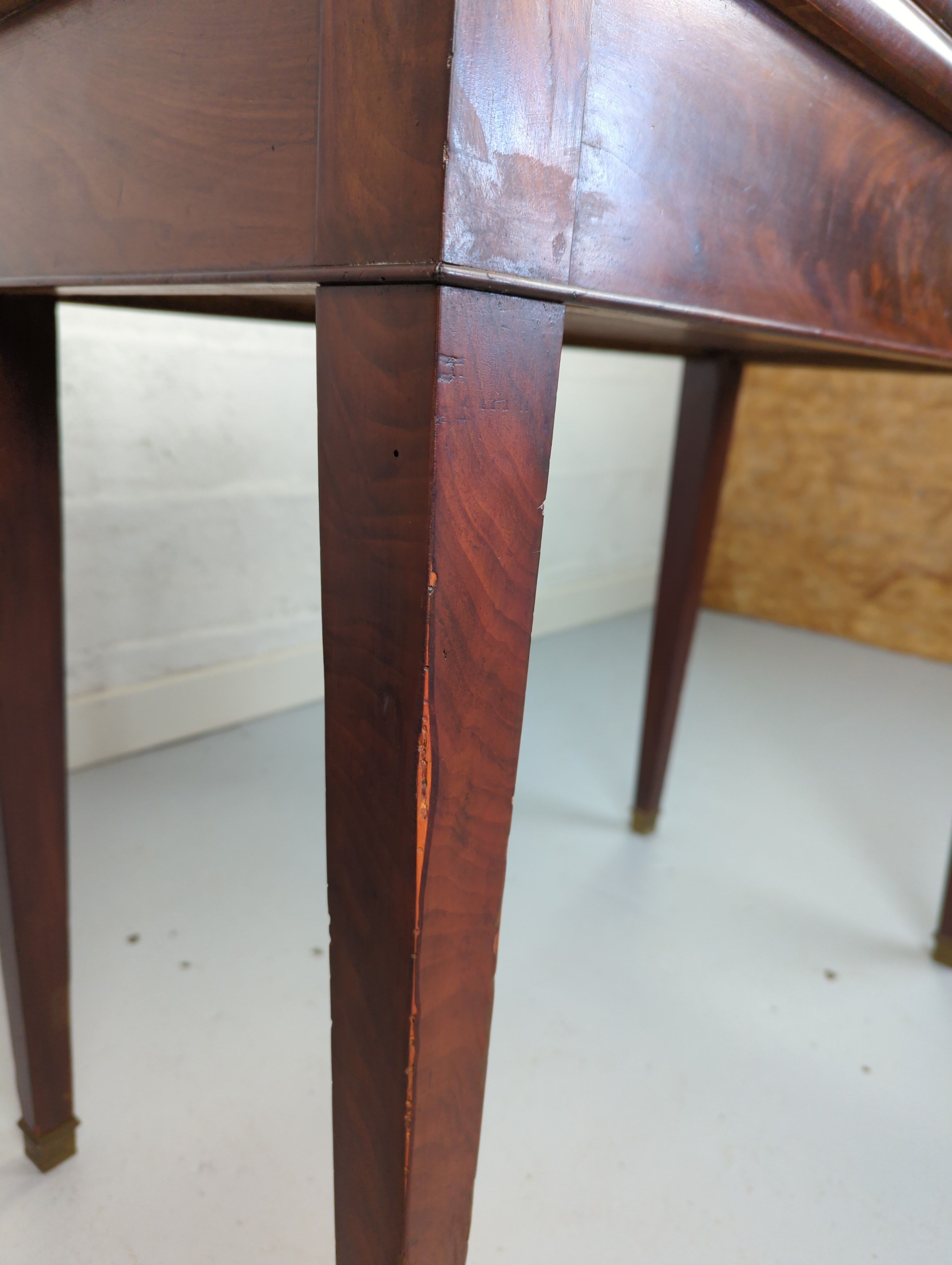 Game table wallet mahogany veneer era empire