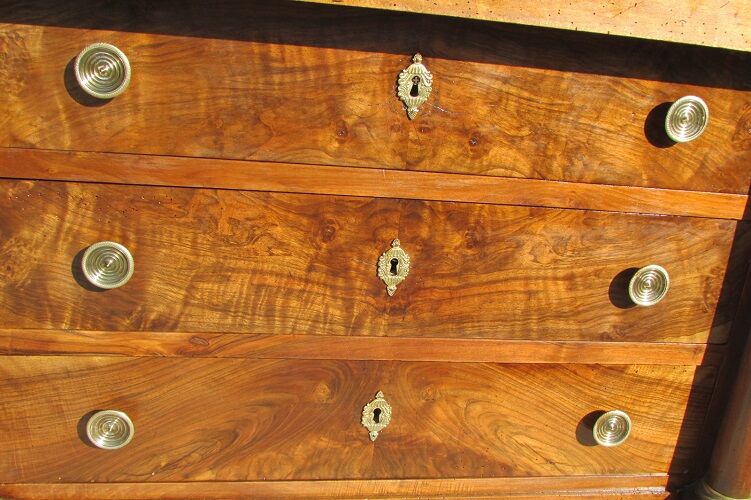 Dresser period Empire walnut , 19th century
