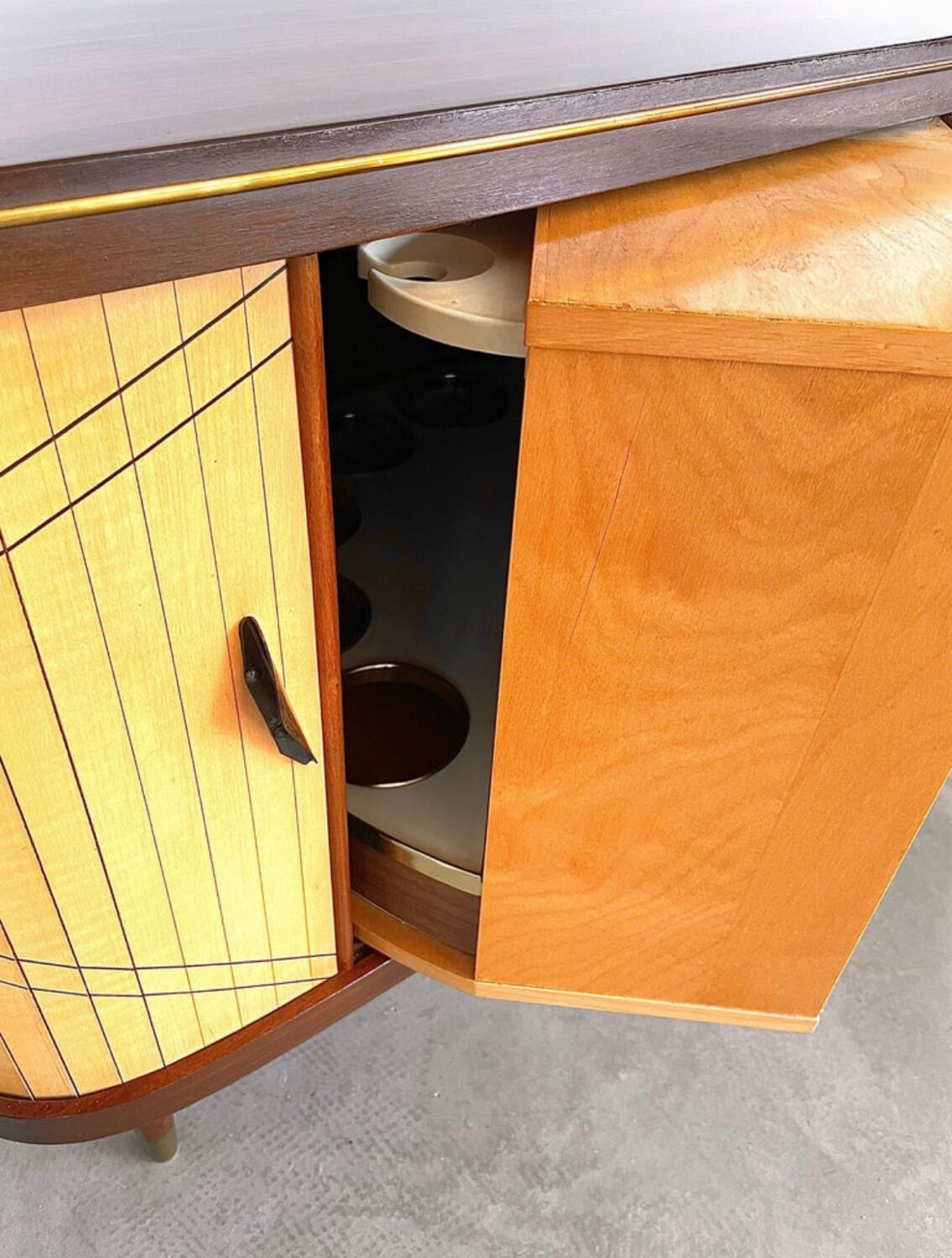 Sesame Bar multifunctional Dry Bar and Book Case with tambour doors