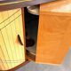 Sesame Bar multifunctional Dry Bar and Book Case with tambour doors